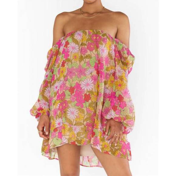 NEW SHOW ME YOUR MUMU briar mini dress in carnaby floral - Picture 4 of 6